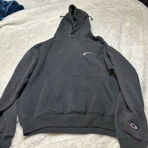 Large grey champion hoodie